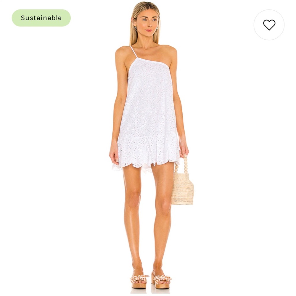 NWT Revolve // BB Dakota one shoulder eyelet dress